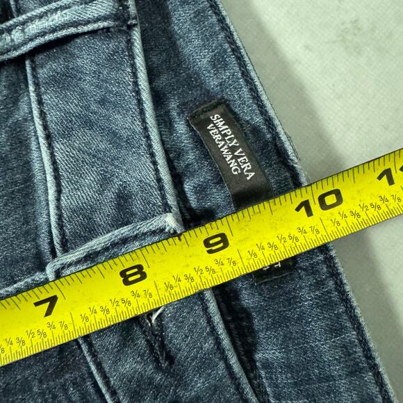 Simply Vera Vera Wang Bootcut Jeans Dark Wash Faded - Size: 4 - Picture 6 of 10